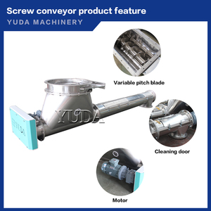 Máquina Transportadora de Parafuso Espiral para Milho, Trigo e Arroz em Aço Carbono, Elevador Tipo Parafuso 1-3T/H - Product Image 2