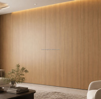 Panel de Chapa de Madera de Bambú con Revestimiento de PVC Duradero y Fácil de Limpiar, Panel de Pared con Diseño de Madera para Decoración de Paredes de Sala de Estar y TV