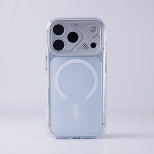 Funda Magnética Personalizada con Bloques de Color para iPhone 17 16 Pro Max, Carga Inalámbrica, con Marcos Metálicos, Cubierta Trasera Protectora - Product Image 6