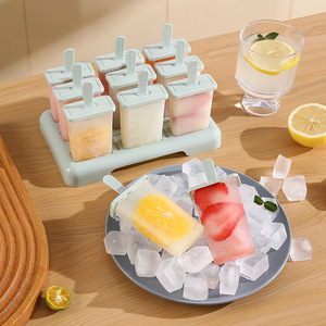 Ice Cream Mold Set 6 Cavities Food Grade Plastic Popsicle Maker For Home Use - Product Image 4