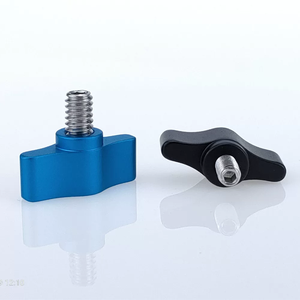 Vis à oreilles réglable en acier inoxydable 1/4-20 <span class=keywords><strong>x</strong></span> 1 pouce, bouton en aluminium, vis à oreilles filetée, vis de montage pour appareil photo - Product Image 6