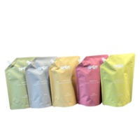 Emballage de soins de la peau rechargeable 250ml - 1L feuille d'aluminium buvant du thé chaud boisson liquide stockage buse sacs bec pochette
