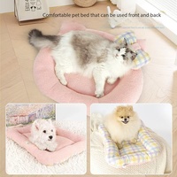 Coussin pour chien et chat double face toutes saisons, grand espace, toucher doux, chaud et romantique, décoration intérieure, base antidérapante