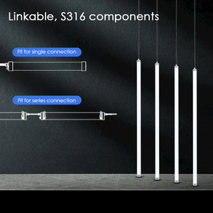 ไฟ LED แบบหลอด ทนต่อการกัดกร่อน IP69K IP67 IK10 ฝาครอบคอมพิวเตอร์ เซ็นเซอร์ตรวจจับความเคลื่อนไหว, 130 มม./วัตต์, 4-fo - Product Image 5