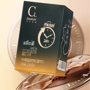 Toallitas Húmedas CokeLife OEM, 20 Unidades por Caja, Toallitas para Retrasar la Eyaculación con Extracto Herbal para Hombres, Toallitas Húmedas con Aceite para Sexo Masculino - Product Image 1
