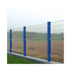 BOCN Easily Assembled 3D Garden Metal Fence Panel Outdoor Iron Fence For Backyard