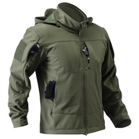 Ensemble de veste tactique softshell pour homme, camouflage, polaire respirant, imperméable, randonnée, capuche amovible, uniforme, pantalon long