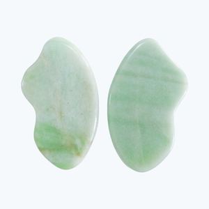 Masseur facial en aventurine verte éclairée en pierre de jade au meilleur prix, outil facial pour le soin de la peau - Product Image 1