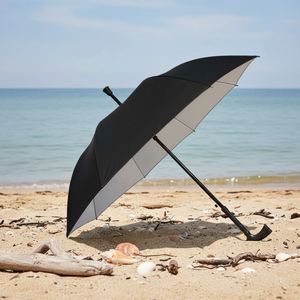 Parapluie-bâton de marche moderne tout-en-un personnalisé pour hommes âgés, semi-automatique, imperméable et coupe-vent, idéal pour les cadeaux promotionnels - Product Image 2