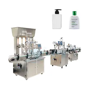 Fully automatic paste filling machine Cosmetic gel ointment filling capping labeling machine