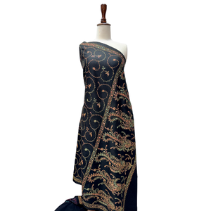 All Over <b>Hand</b> <b>Stitched</b> Shawls Women Handmade Embroidered Shawls Soft Warm Traditional Wedding Party Wear OEM ODM Private Label - Product Image 1