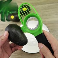 3-In-1 Avocado Cutter Multifunctionele Fruit Corer Avocado Plukgereedschap Avocado Snijmachine Fruit Groente Gereedschap Voor Keuken