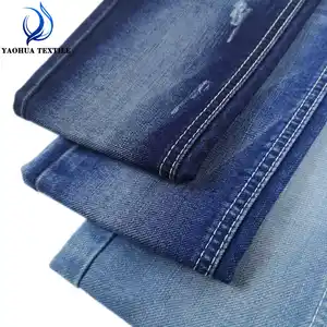 1628สบาย Siro ปลอมถัก Slub Cotton เส้นใยโพลีเอสเตอร์ผ้า Denim