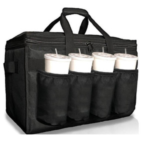 Sac de livraison alimentaire isotherme en gros pour usine, avec porte-gobelets et porte-boissons, logo personnalisé, grande capacité - Product Image 2