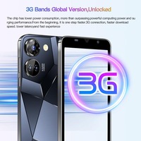 Original C20 Pro Gaming Phone 6,5 ''HD Android 8,1 Teléfono inteligente 2800mAh Reconocimiento facial Desbloqueo de huellas dactilares Teléfono global 3G