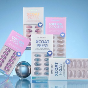 BTArtbox Short Hand Made False Fake <b>Nails</b> <b>Set</b> High Quality Wholesale Handmade Cat Eye Chrome Summer Soft Gel Press on <b>Nails</b> Bulk - Product Image 1