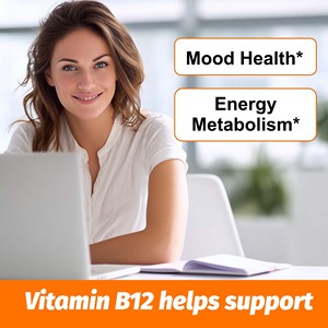 Capsules de Vitamine B12 les Plus Vendues, Contenant du Folate et de la Vitamine B12, Favorisent le Bien-être Général, Capsules de Vitamine B12 - Product Image 4