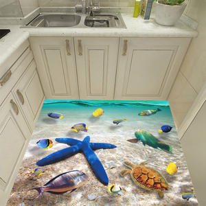 Autocollants de sol 3D mignons en forme de <span class=keywords><strong>dauphin</strong></span> 57*90cm, autocollants muraux imperméables en forme d'étoile de mer <span class=keywords><strong>pour</strong></span> <span class=keywords><strong>salle</strong></span> de <span class=keywords><strong>bain</strong></span>, autocollants de sol <span class=keywords><strong>pour</strong></span> carrelage, cadeau <span class=keywords><strong>pour</strong></span> chambre d'enfant - Product Image 2