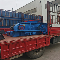 Concasseur à double rouleaux industriel de 150 kW 2PGC600x1200 : Équipement de concassage à rouleaux lourd de 19 tonnes