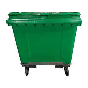 Wheelie Bin Met Heftruckbasis 660l Zware Ijzeren Stand Mobiele Vuilcontainer Voor Gemeentelijk Gebruik Bedrijfsafval Inzameling - Product Image 4