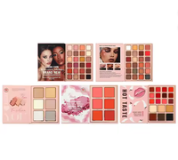 Palette de Fards à Paupières Personnalisée Longue Durée, 78 Couleurs Chaudes, 5 Niveaux, Effets Nacrés, Mats et Brillants, Maquillage en Gros
