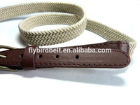Ceinture de golf élastique tressée en cuir véritable tressé de 32mm