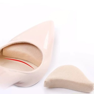 1 paire de coussinets en éponge pour l'avant-pied pour femme, réduisent la taille de la chaussure, soulagent la douleur, semelles intérieures de rehaussement pour talons hauts, ajustement des embouts d'orteils - Product Image 1