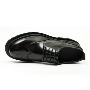 Chaussures en cuir respirantes et imperméables pour hommes, style décontracté et habillé, à lacets, motif camouflage, plates, pour l'extérieur, avec talon compensé - Product Image 4