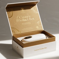 Boîte cadeau magnétique de haute qualité personnalisée avec gaufrage pour appareils de soin de la peau, appareil de beauté du visage RF, boîtes rigides à fermeture magnétique