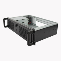 Casing Server Komputer 2u 3 Bay Hot Swap HDD untuk Motherboard Mini ITX, Chassis Server 2u Bahan SGCC