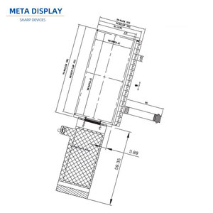 HannStar-Pantalla LCD MONO reflectante legible con luz solar, 2,9X168, 384 pulgadas, X, 211PPI, para etiqueta de precio electrónica - Product Image 1