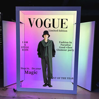 Livraison gratuite en 48H Photo Booth Box Magazine avec lumière d'appoint LED