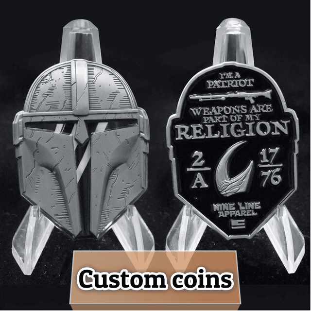LGC Wholesale Personalized 3D Metal Challenge Coin Custom Shape Helmet Design Antique Plating Souvenir Factory Challenge Coin