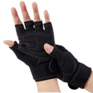 Gants de fitness demi-doigts Ztc411 en maille avec support de poignet pour musculation, unisexe, taille M-L-XL - Product Image 1