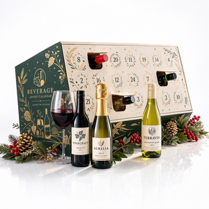 Caja de Calendario de Adviento Vacía Personalizada de 24 Días para Botellas Pequeñas de Vino y Whisky, Personalización Completa, Suministro al por Mayor - Product Image 1