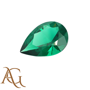 Peras Esmeralda colombianas cultivadas en laboratorio, piedras preciosas sueltas hidrotermales en forma de pera para joyería, 6x9mm a 10x20mm, Esmeraldas creadas - Product Image 1