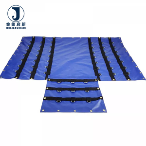 Bâche en <span class=keywords><strong>PVC</strong></span> robuste 24' x 27' imperméable 8 pieds. Bâches à plateau plat enduites et tissées avec 3 rangées d'anneaux en D - Product Image 1