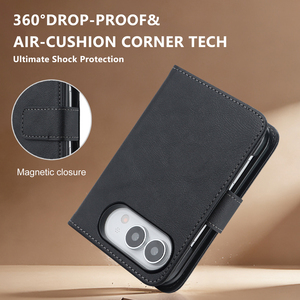 Funda Cartera de Cuero para iPhone Duo, Funda Protectora con Bloqueo RFID Magnético, Ranuras para Tarjetas, a Prueba de Golpes, Personalizable OEM/ODM - Product Image 4