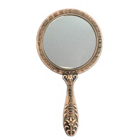 Miroirs à main vintage en métal de haute qualité, placage antique, couleur et forme personnalisées, décoration d'intérieur sur le thème des fées, cadeaux à prix réduit