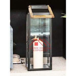 <b>Black</b> Finished <b>Candle</b> <b>Lantern</b> for Wedding Floor Centerpieces 2025 Hot Selling Best Quality Iron Handmade <b>Candle</b> Hanging <b>Lanterns</b> - Product Image 2