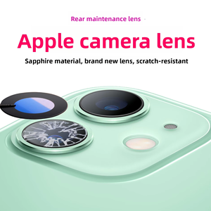 Couverture de <span class=keywords><strong>vitre</strong></span> arrière pré-collée pour <span class=keywords><strong>iPhone</strong></span>, remplacement de la porte de batterie, panneau miroir haute transparence avec ruban adhésif - Product Image 2