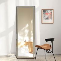Nouveau Miroir Mural Intelligent LED Lavable à Cadre en Aluminium/Fer, Style Rétro Moderne, Pleine Longueur, Tendance