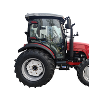 Tractores agrícolas de 50cv 55cv y 60cv, 4WD, 4x4 tractores agrícolas equipados con remolques rototilleras y sembradoras