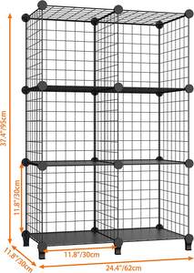 Полка для хранения одежды «сделай сам», полки для одежды, шкаф, книжная полка, проволочная сетка, кубический шкаф - Product Image 5