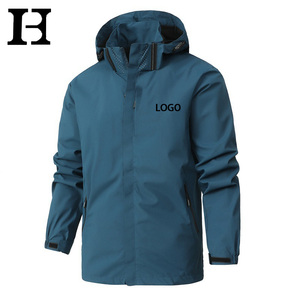 Chaqueta Abrigada para Hombre, Cortavientos Elegante, Fabricación Personalizada, Chaqueta Deportiva Negra con Cuello Alto para Hombre - Product Image 2