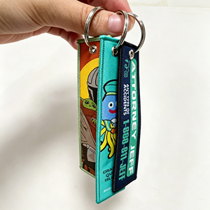 Porte-clés personnalisé pas cher, léger, en sangle tissée solide avec broderie, <span class=keywords><strong>pour</strong></span> clés <span class=keywords><strong>de</strong></span> voiture ou <span class=keywords><strong>de</strong></span> véhicule - Product Image 2
