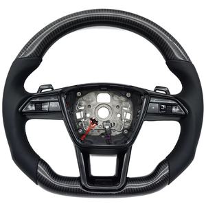 Volante Completo de Fibra de Carbono Premium para A5 A6 A7 Q7 SQ5 <span class=keywords><strong>A4</strong></span> B8.5 <span class=keywords><strong>2013</strong></span> - Product Image 4