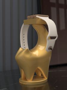 Support de charge élégant en résine peinte à la main, style amour, pour Apple Watch iWatch8, ornement de chevet design - Product Image 4