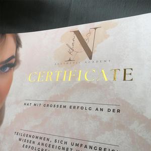 Tùy chỉnh in lá vàng A3/A4/A5 Thẻ quà tặng giấy chứng nhận 300gsm độ dày 3 loại giấy các tông Kraft tráng nghệ thuật cho doanh nghiệp - Product Image 3