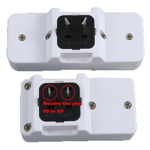 Universal UE Reino Unido EE. UU. Enchufe de extensión AU Toma de corriente de pared Adaptador de enchufe Europeo Americano 6A 250V Convertidor de interruptor - Product Image 4